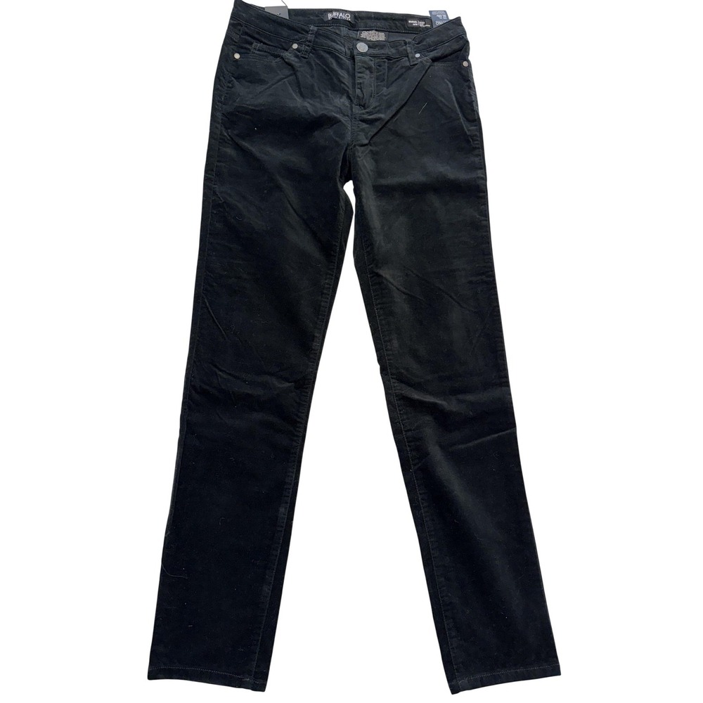 Buffalo‎ David Bitton Velvet Skinny Jeans Womens 10/30 Black Mid Rise 31x30